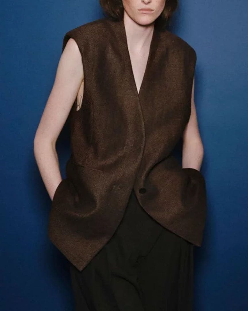 新品未使用todayful リネンオーバーベスト