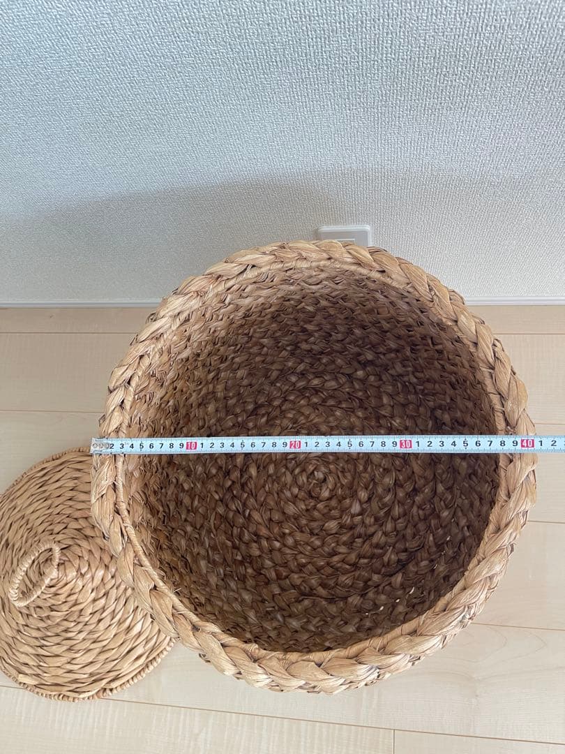 バスケット 天然素材 ケース ボックス編み込み かご 収納 籐風 小物入れ