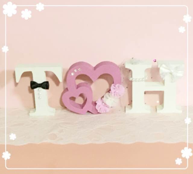 pinchan様確認用♡ウエディングバージョン・イニシャルオブジェ