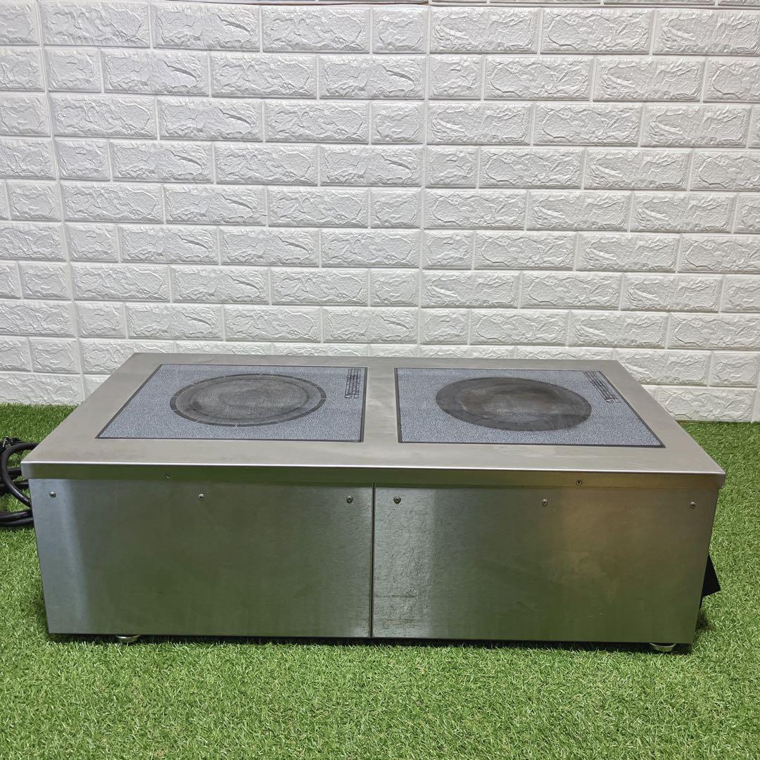 マルゼン 業務用電磁調理器 MIHB-2H2HC 厨房機器 業務用 IHコンロ