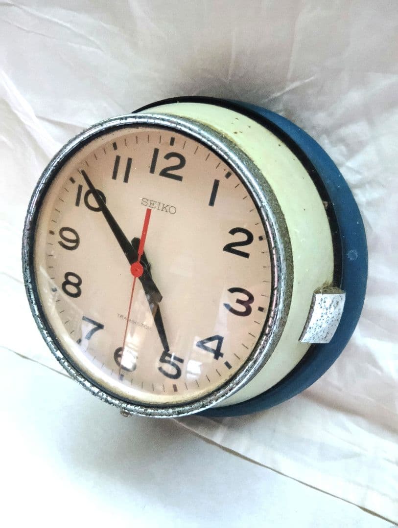 1960年代船舶掛時計　壁掛け台セット　当時物　レトロ入手困難　骨董品　ジャンク