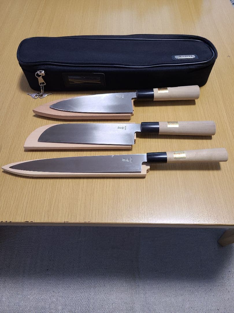 辻調理専門学校　日本料理　和包丁　３本セット