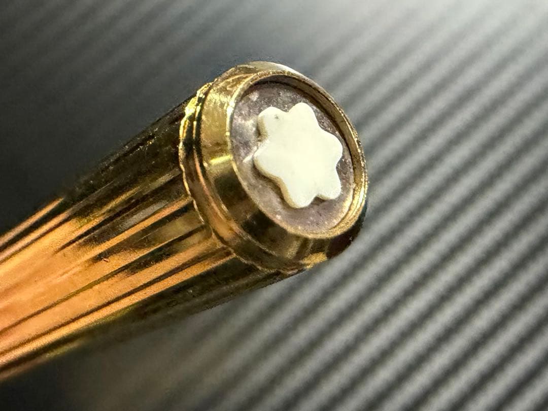 極美品 エボナイト芯 モンブラン ノブレスゴールド 万年筆 EF 極細字