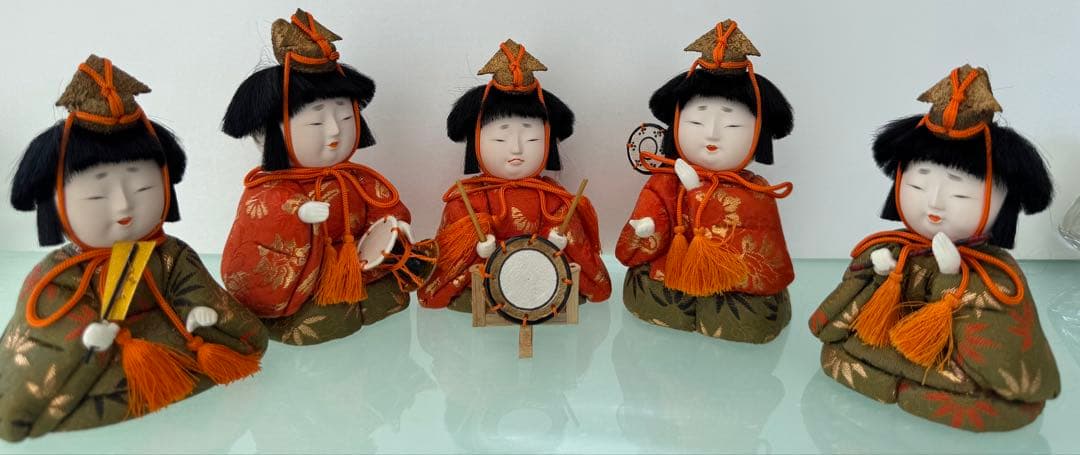 アンティーク雛人形セット (15体)