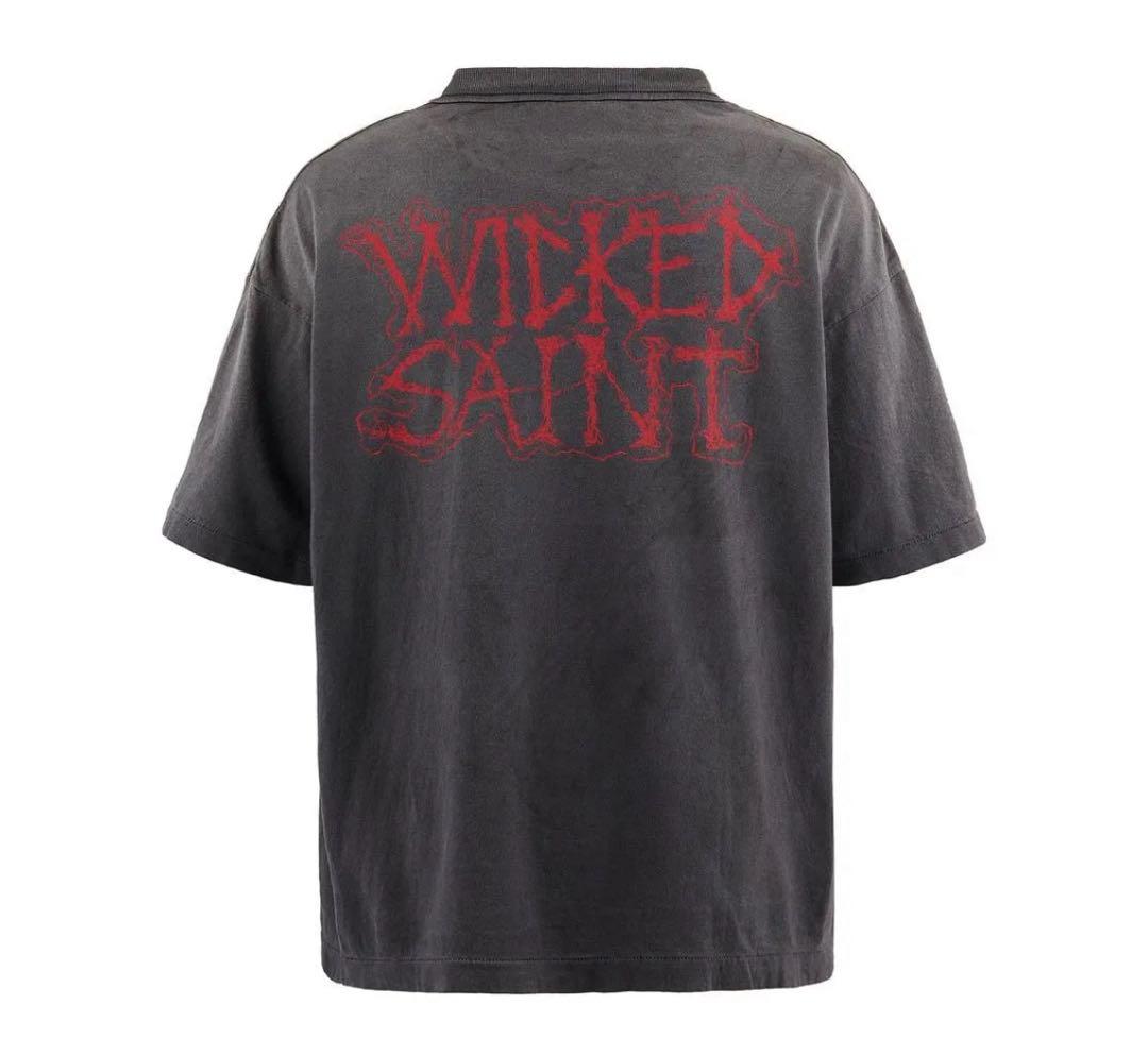 25SS セントマイケルTEE HOLY SAINT / BLACK