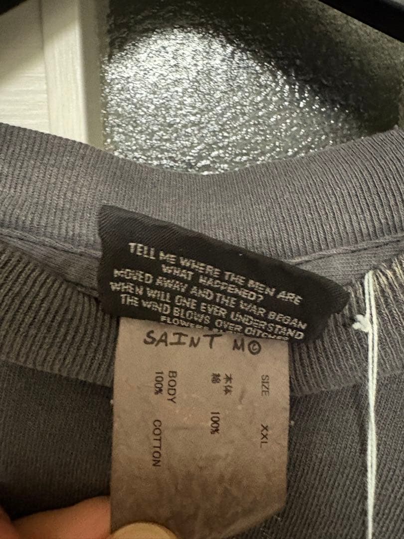 25SS セントマイケルTEE HOLY SAINT / BLACK