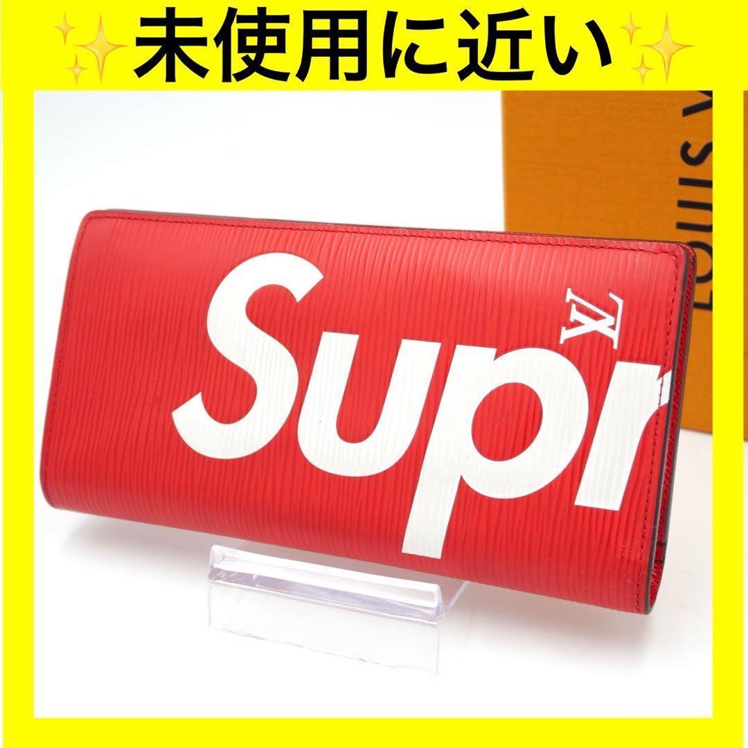 【限定コラボ】ルイヴィトン シュプリーム ブラザ エピ レッド 長財布