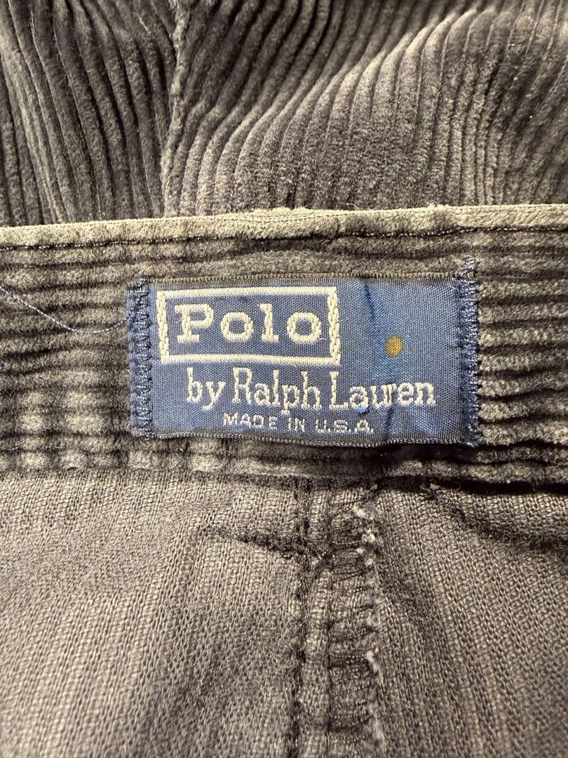 ラルフローレン コーデュロイパンツ 90s USA製 ブラック