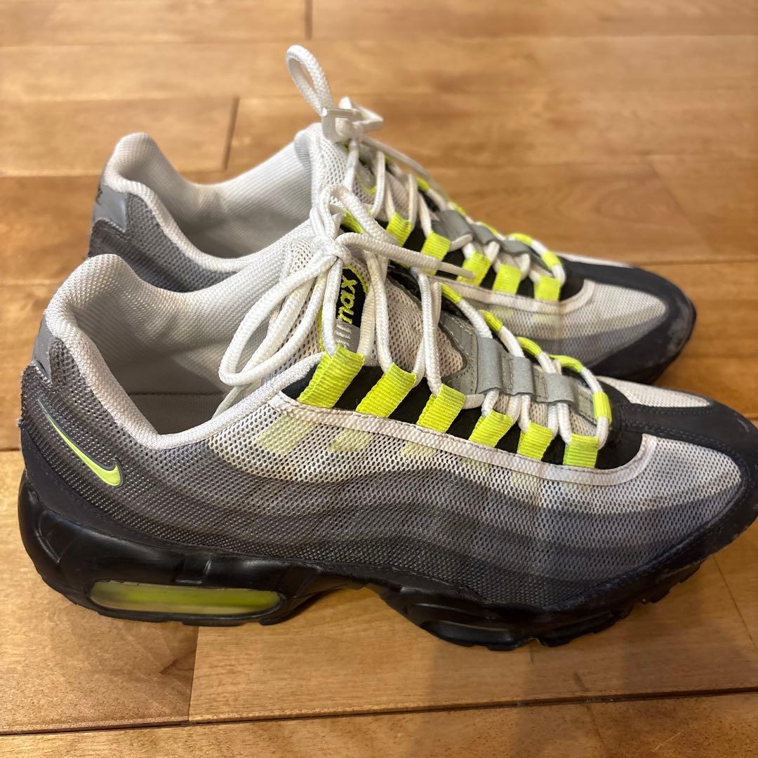 値下　NIKE エアマックス95プレミアムテープ 26cm イエローグラデ鑑定付
