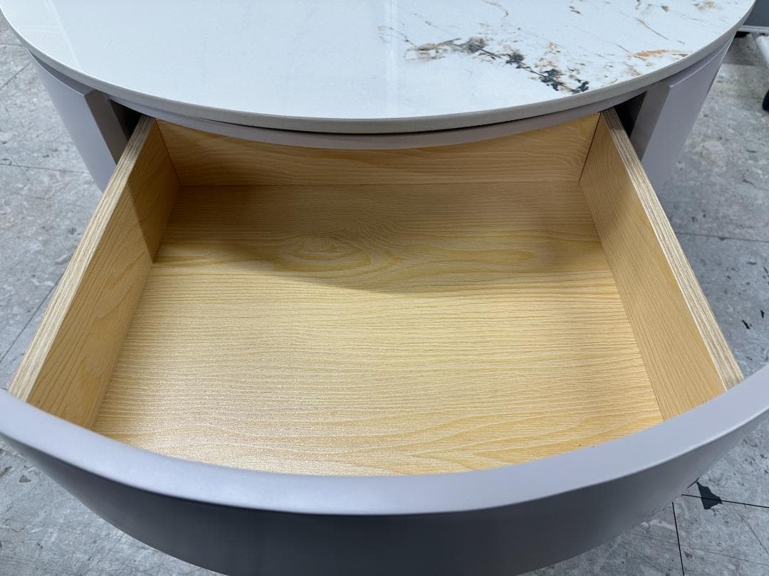 センターテーブル　大理石　マーブル　ホワイト