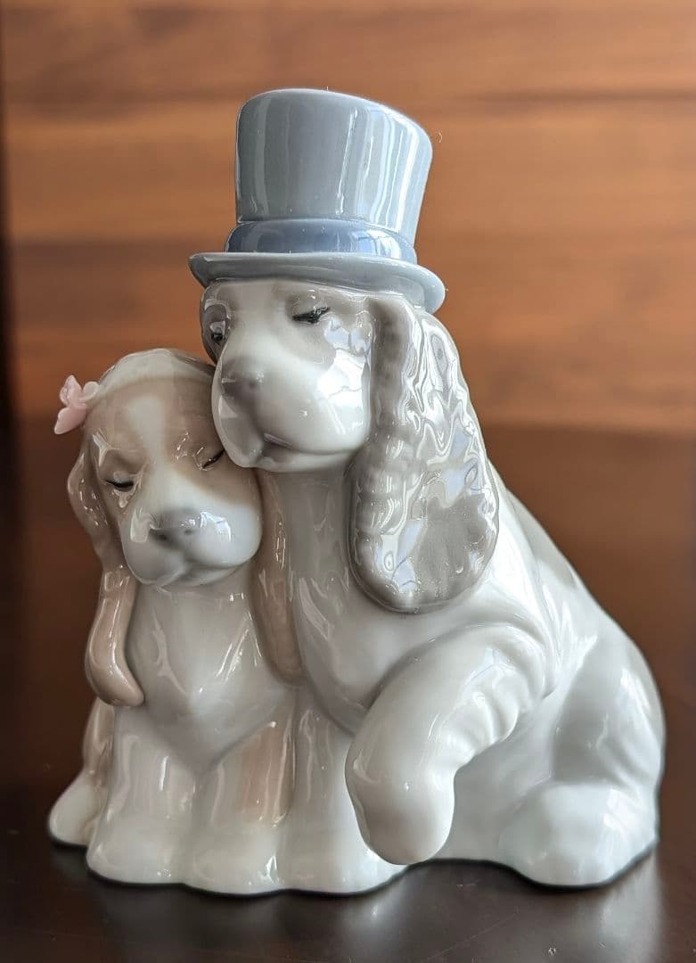 犬の陶器の置物 NAO Spain Handcrafted porcelain