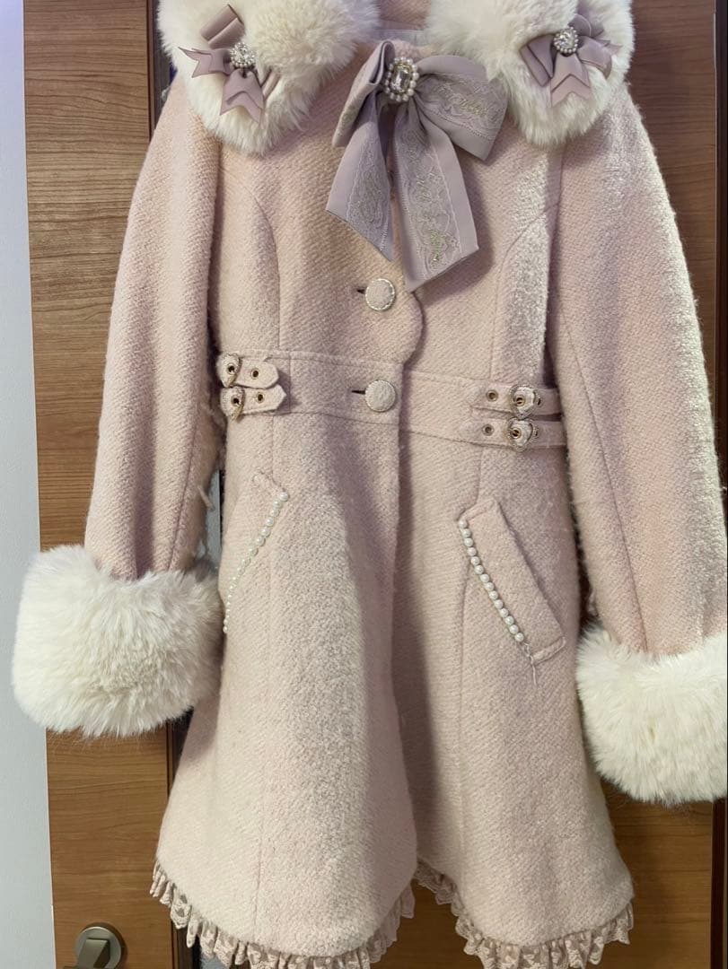 LIZLISA ビジューリボンAラインコート