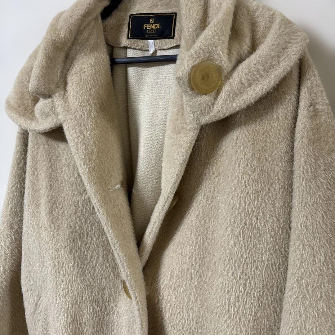 FENDI365 アルパカ混ベージュ コート