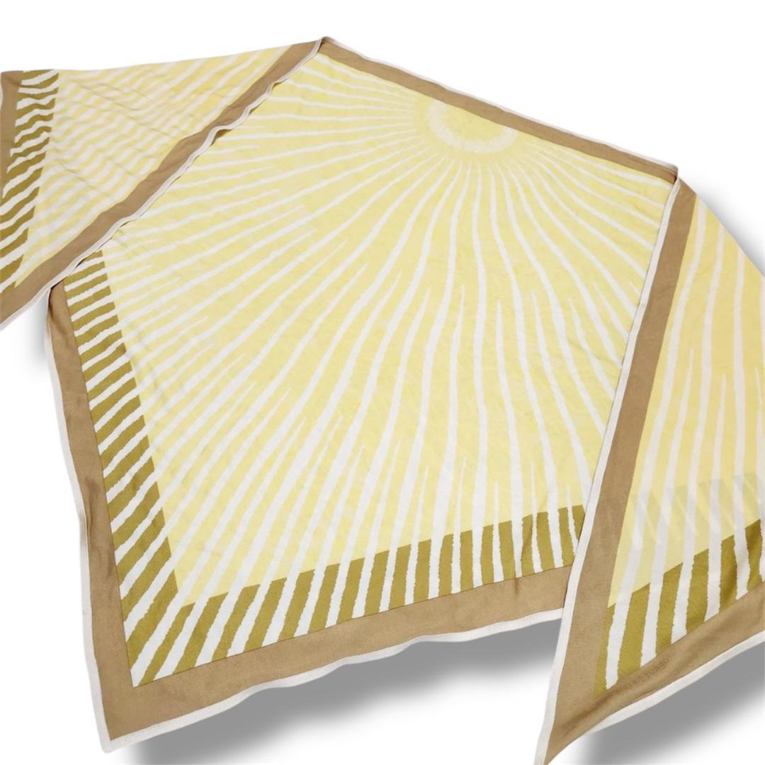 エルメス 三角スカーフ ポワントゥ 80×180 大判ストール シルクジャージー