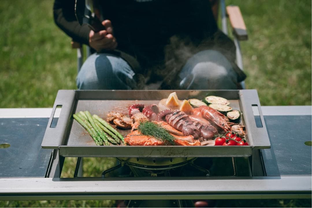 8*8様 スノーピーク オタフクソースコラボ ステンレスお好み焼鉄板 GR-05