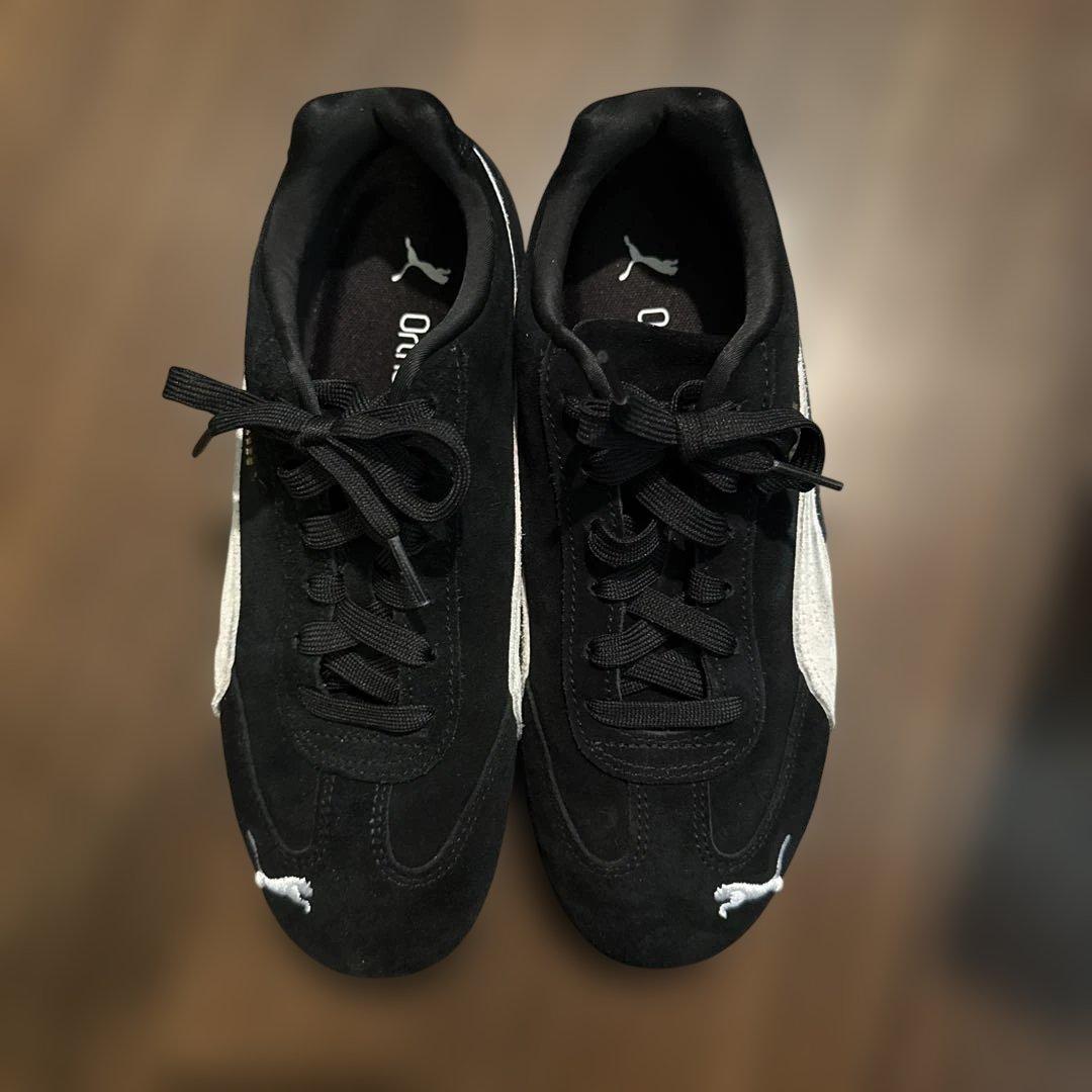 Puma スピードキャット ローカットスニーカー 黒/白