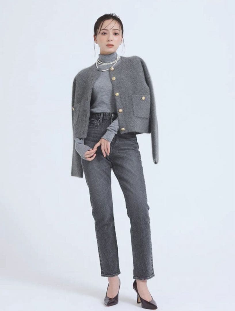 anuans Slim straight denim 0サイズ