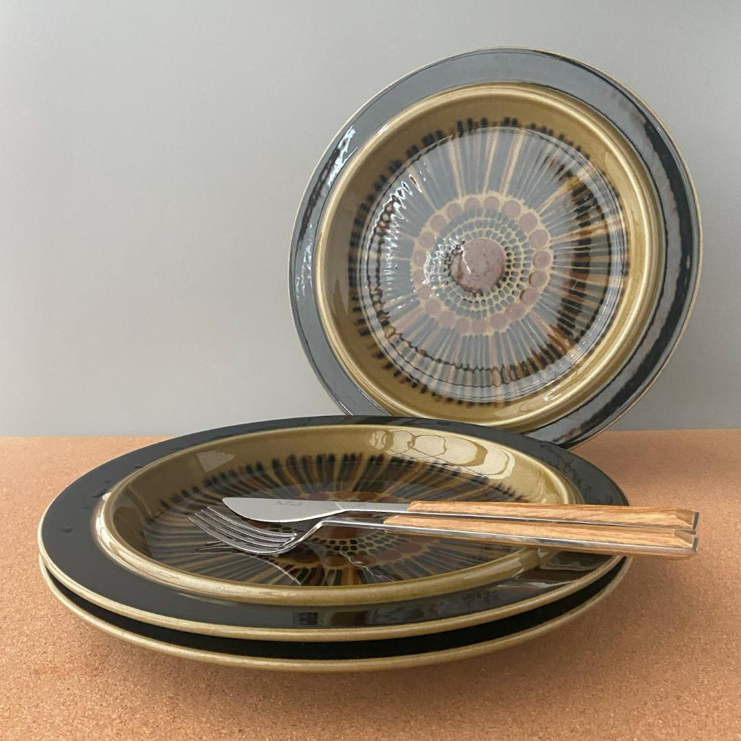 ARABIA KOSMOS コスモス Φ25 日常使い ディナープレート 3枚