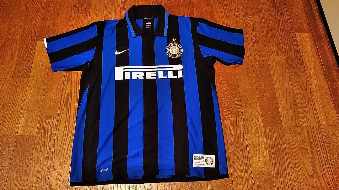 未使用 インテル 07 08 100周年記念 ユニフォーム スクデット記念 XL