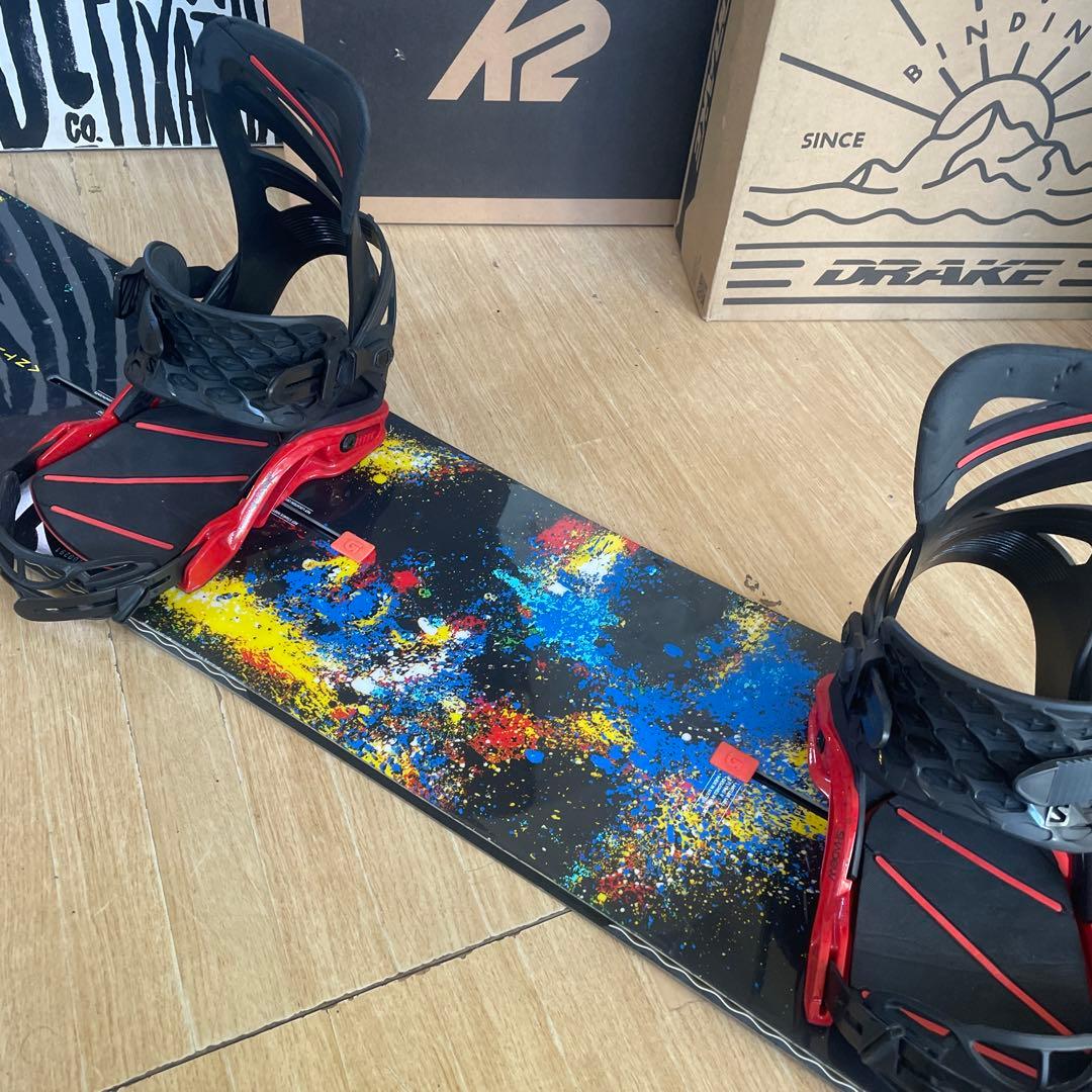 BURTON×SALOMON　バートン　スノーボード　サロモンバインディング付