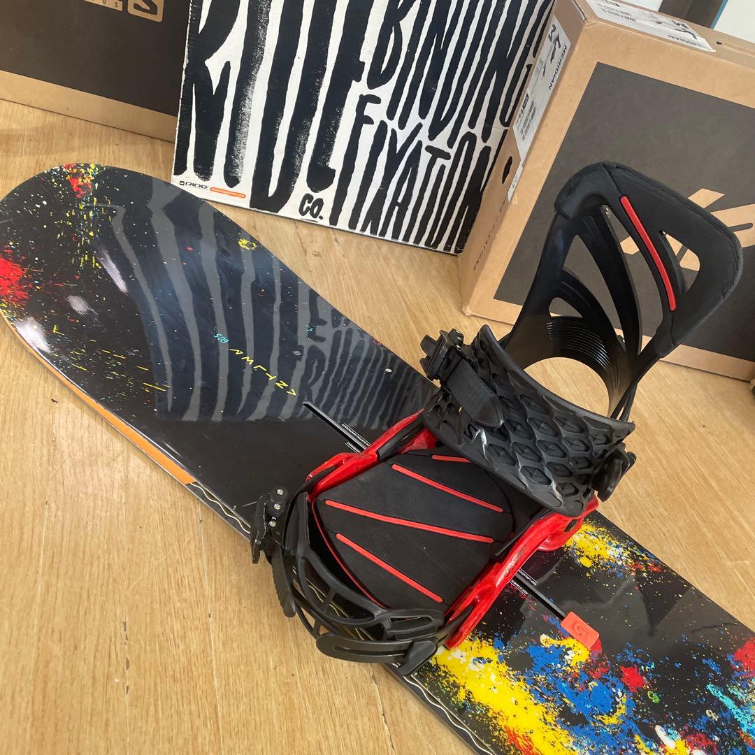 BURTON×SALOMON　バートン　スノーボード　サロモンバインディング付