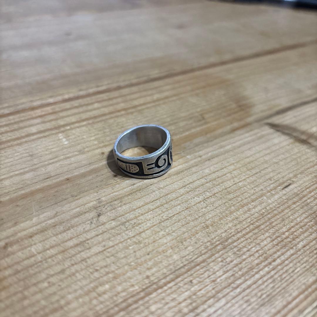 インディアンジュエリー　リング　指輪　ホピ族　ウルフ　狼