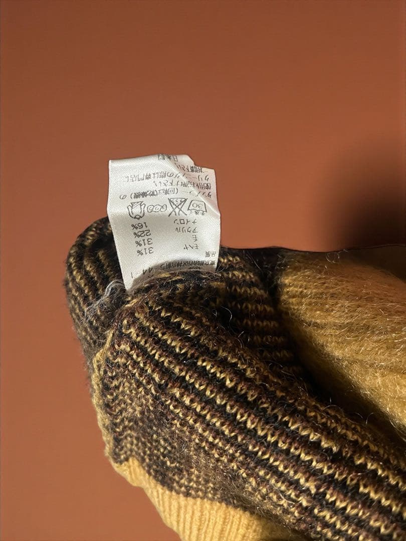 Needles レオパード柄 モヘア カーディガン