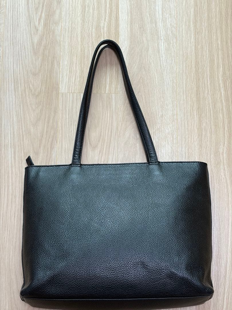 HushTug ハッシュタグ ビジネスバッグ レザートートバッグ ブラック A4