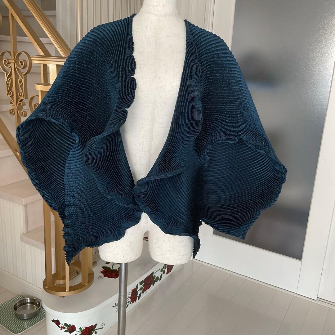 イッセイミヤケ　スチームストレッチ　大判ストール