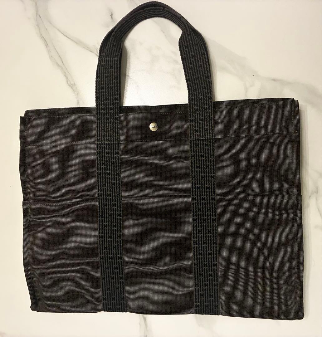 【南京錠付き】美品　エルメス　トートバック　キャンバス