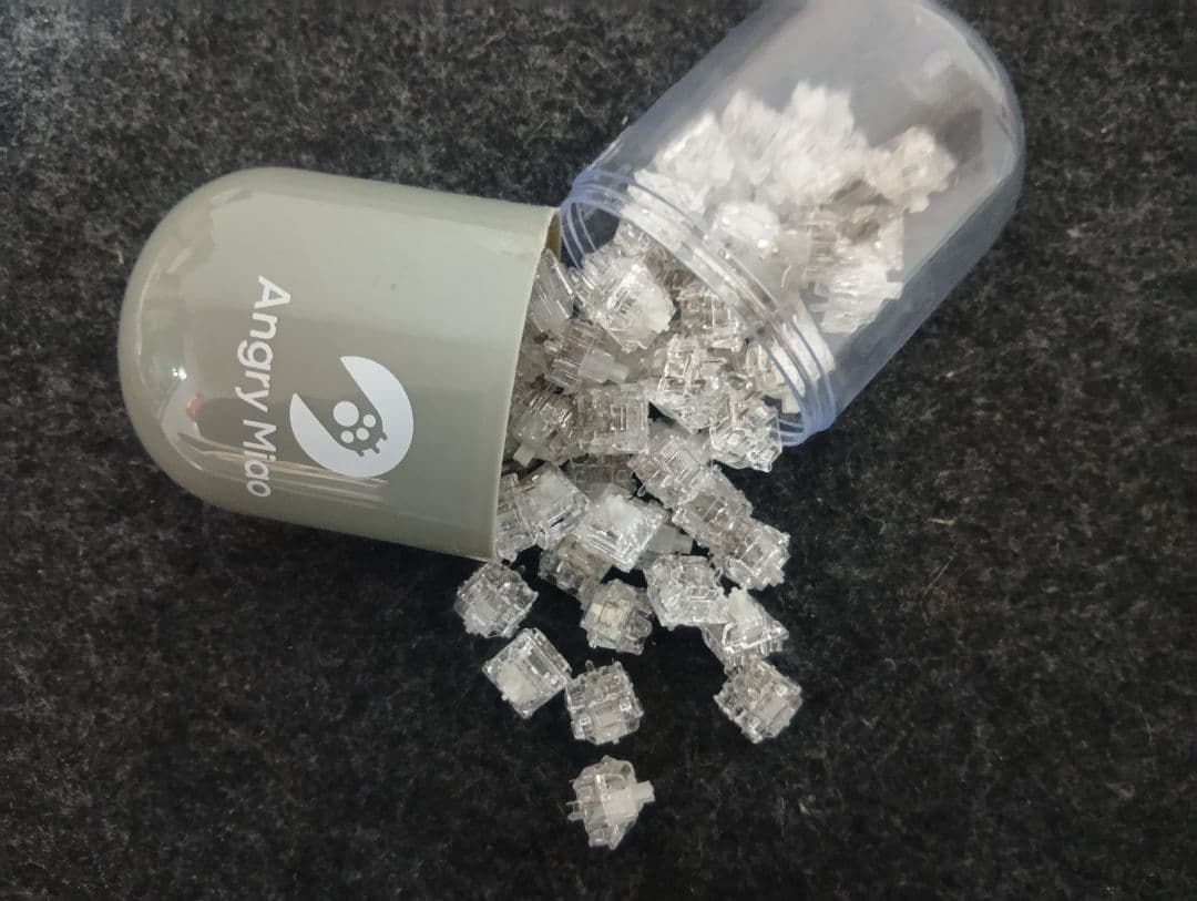 Angry Miao 自作キーボードスイッチ Icy Silver Pro V2