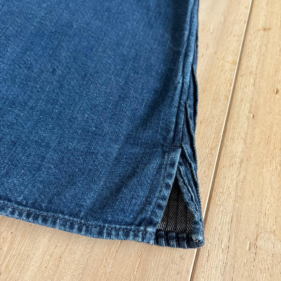 KAPITAL デニムプリーツ　半袖シャツ　XS