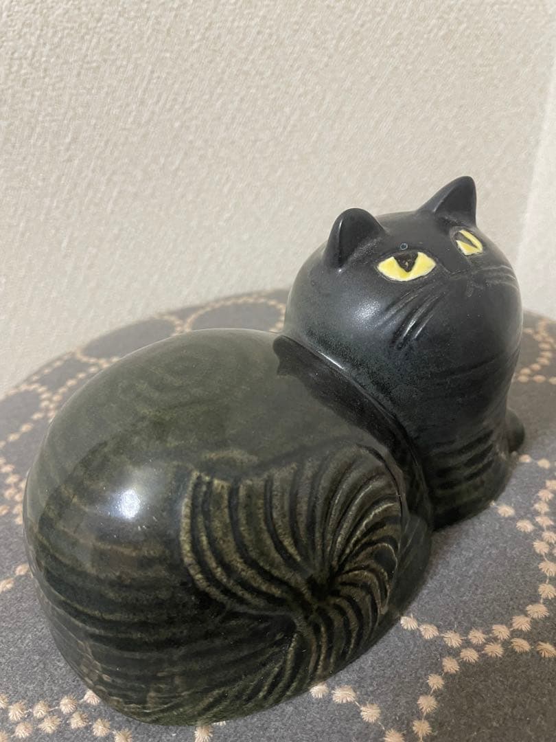 リサラーソン　黒猫　マイ maj 陶器　オブジェ　置物