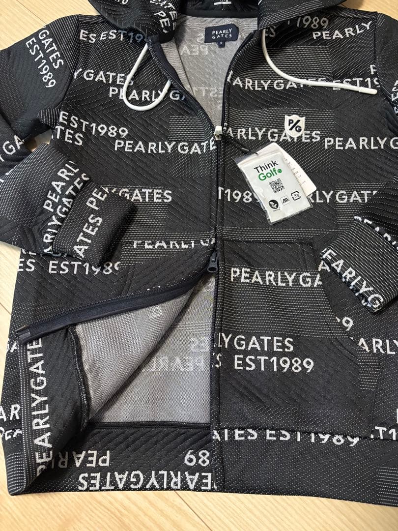 PEARLY GATES フード付きジップアップセーター サイズ0