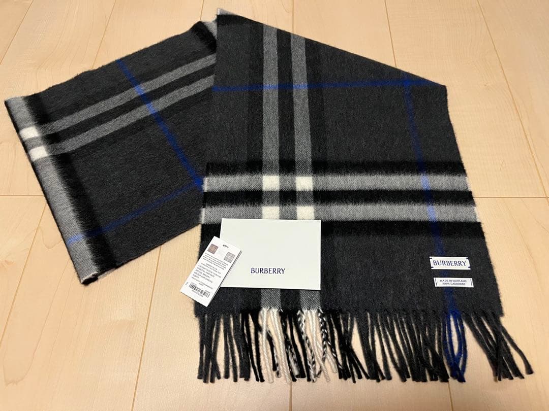 BURBERRY　バーバリー　マフラー　カシミア100%　新作　未使用品