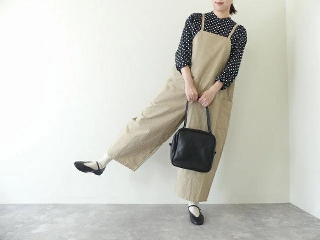 未使用！タグ付きGauze (ガーゼ) インディゴトラバイユサロペット