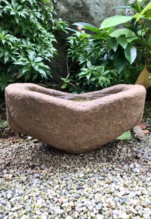 【石鉢・寄せ植え鉢・多肉植物用鉢】造園水石飾り石ガーデニングバードバス箱庭