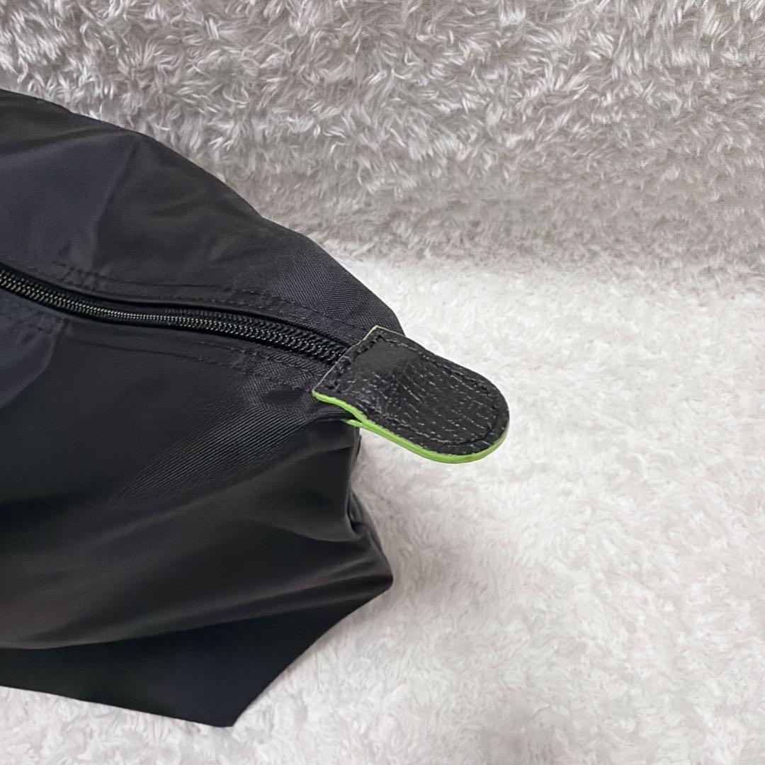 【未使用】LONGCHAMP ボストンバッグ ブラック グリーン1625 XL