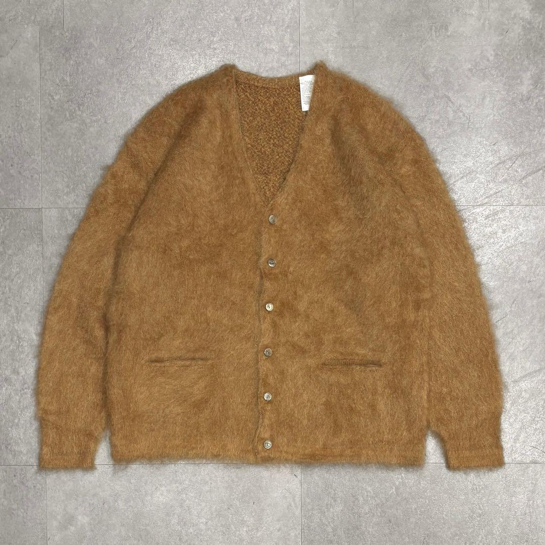 新品 別注A.R.P.®︎ モヘアカーディガン マスタード ライトブラウン　M