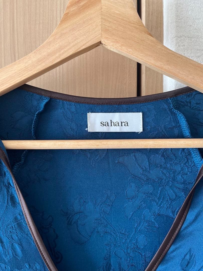 sahara marte フラワージャガードパイピングドレス