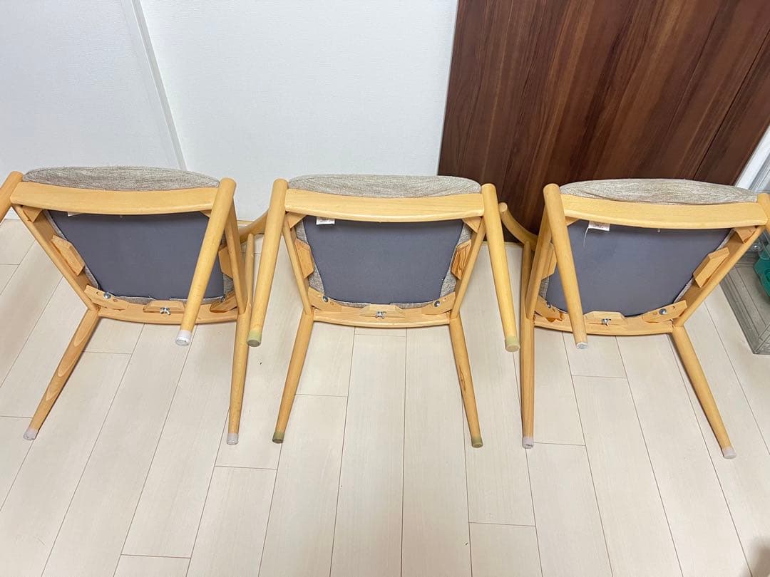 専用　ニトリ ダイニングチェア C-01 アームチェア 椅子 イス 3脚ー2脚目