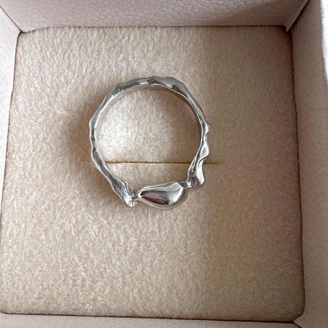 【mikufukamitsu 】泡沫のリング　シルバー　約13号