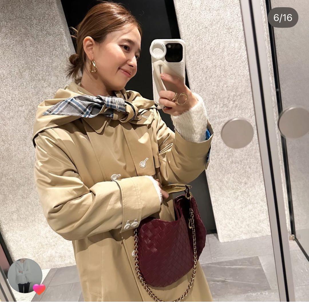 【1/18迄値下げ✦新品未使用】shiroconリリベットトレンチコート