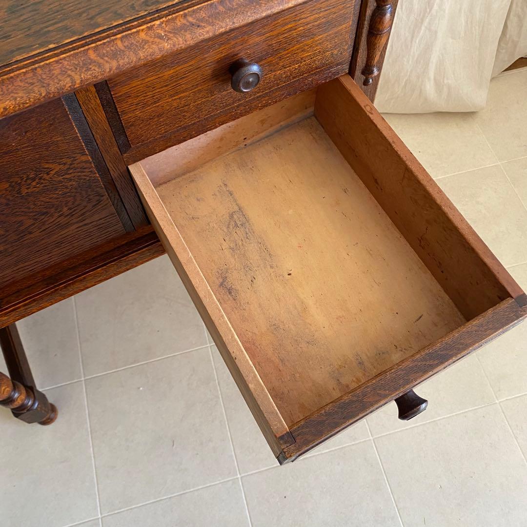 美品　三越ブルージュ　三越　ドレッサー　デスク　英国カントリー　三越家具　オーク