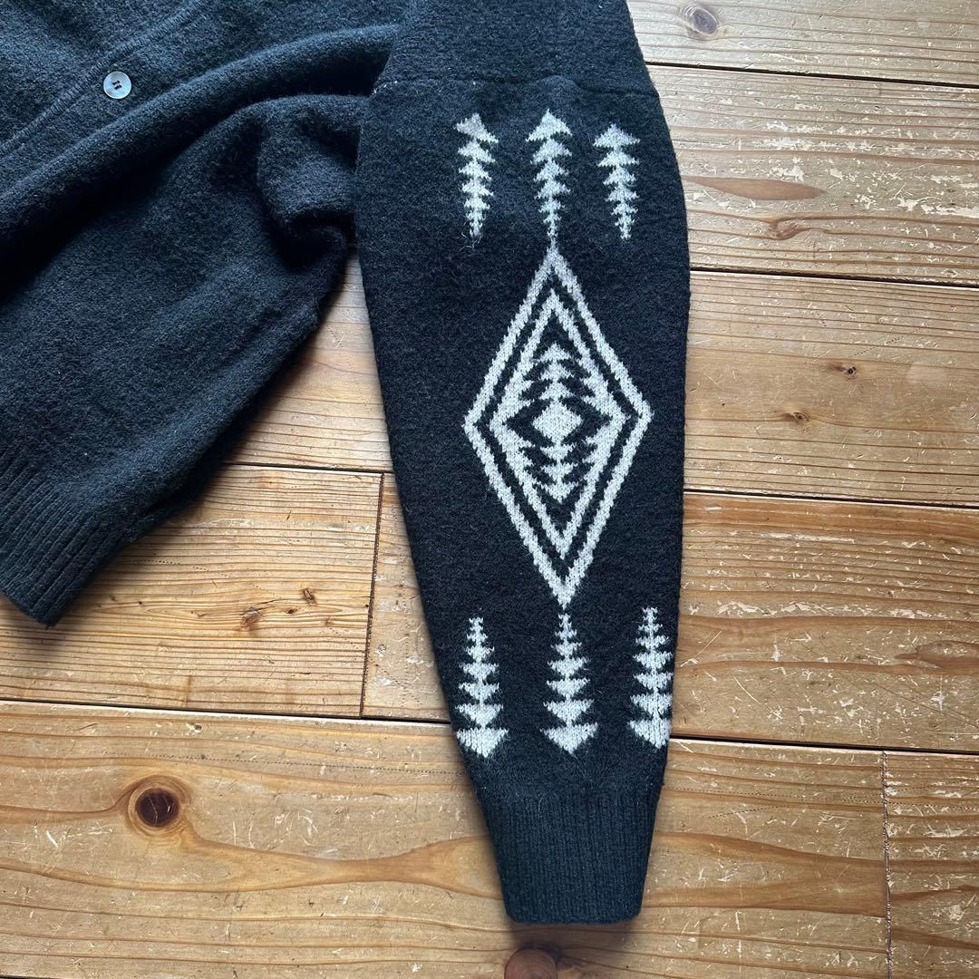 希少 PENDLETON ネイティブ柄 モヘア ブレンド カーディガン