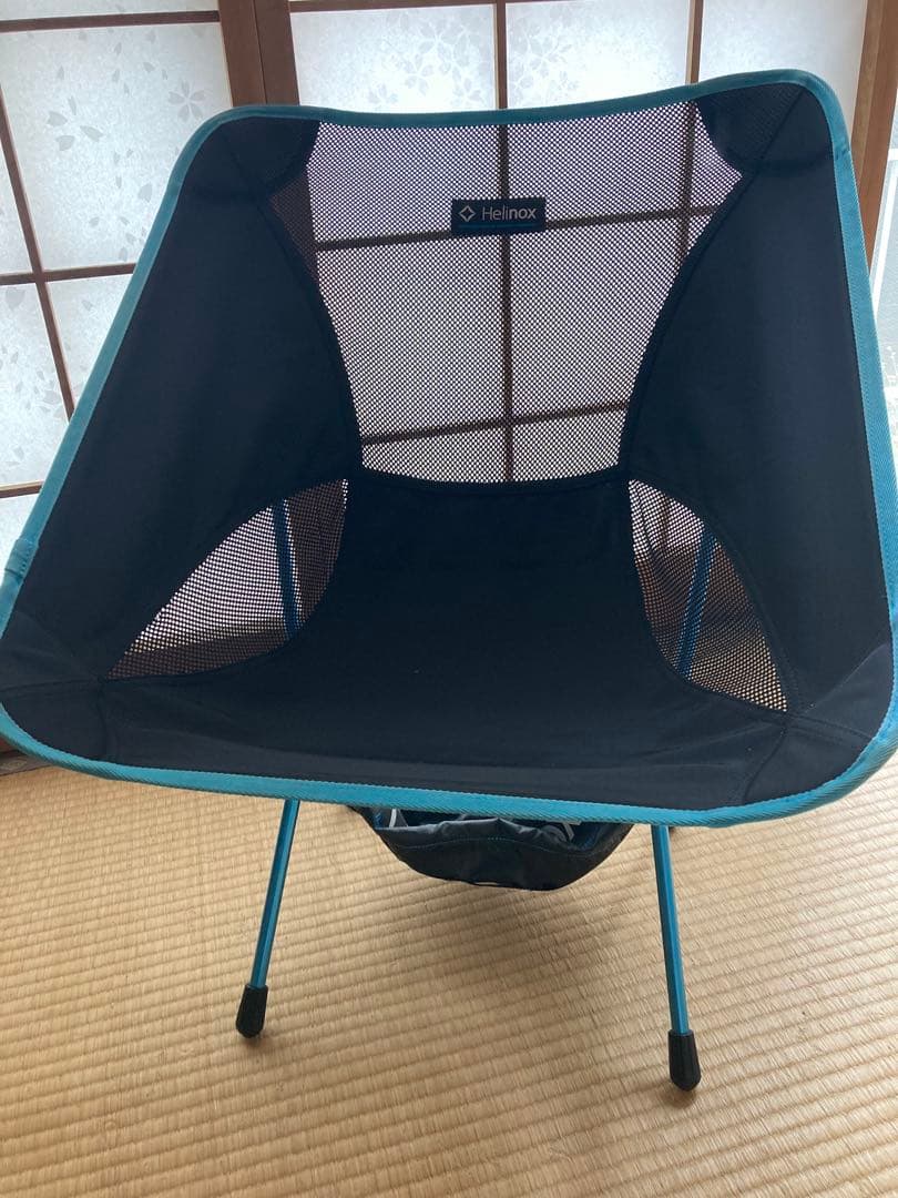 Helinox アウトドアチェア ブラック/ブルー