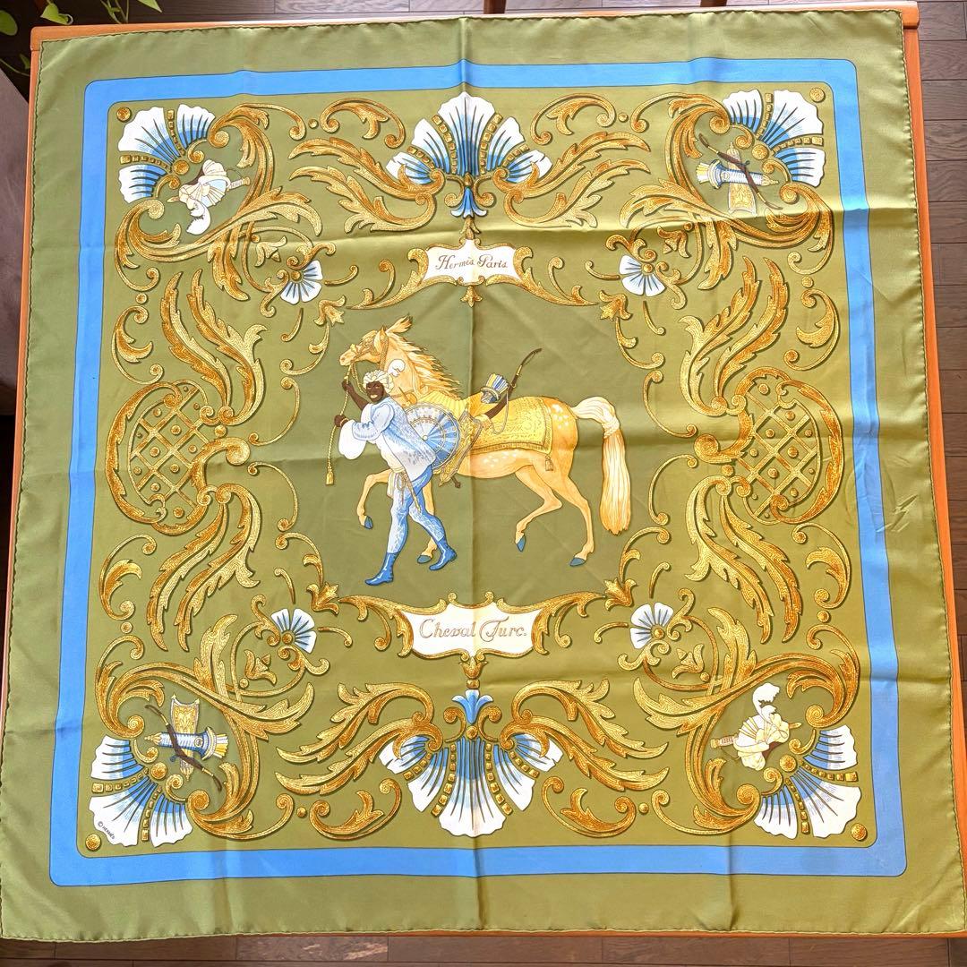 HERMES エルメス スカーフ カレ90 シルク ヴィンテージ