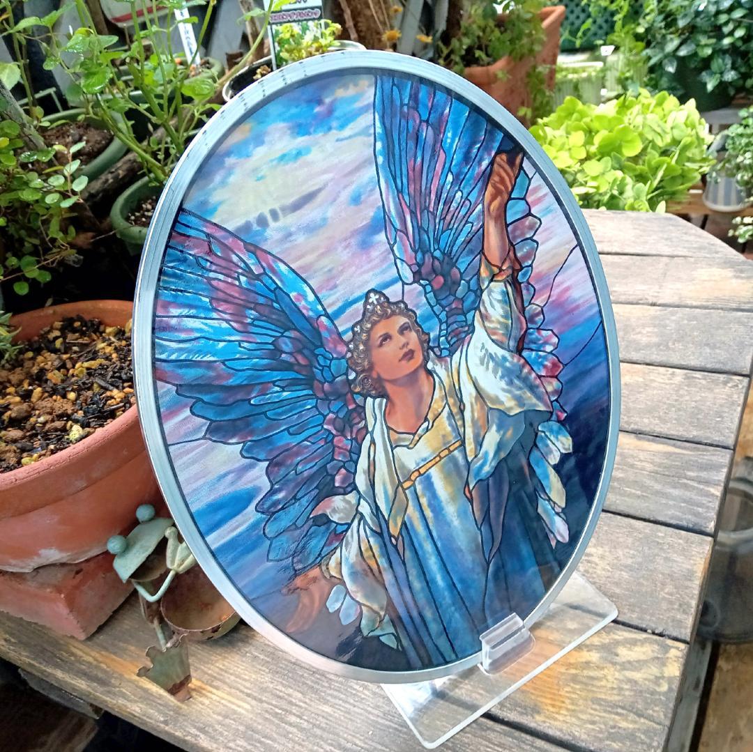 ルイスCティファニー ステンドグラスAngel of Peaceグラスマスターズ