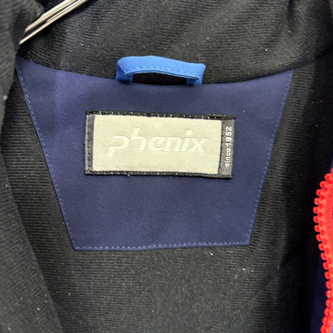フェニックス　スノーボード　スキー　スノーウェア キッズ　セットアップ　紺色　赤