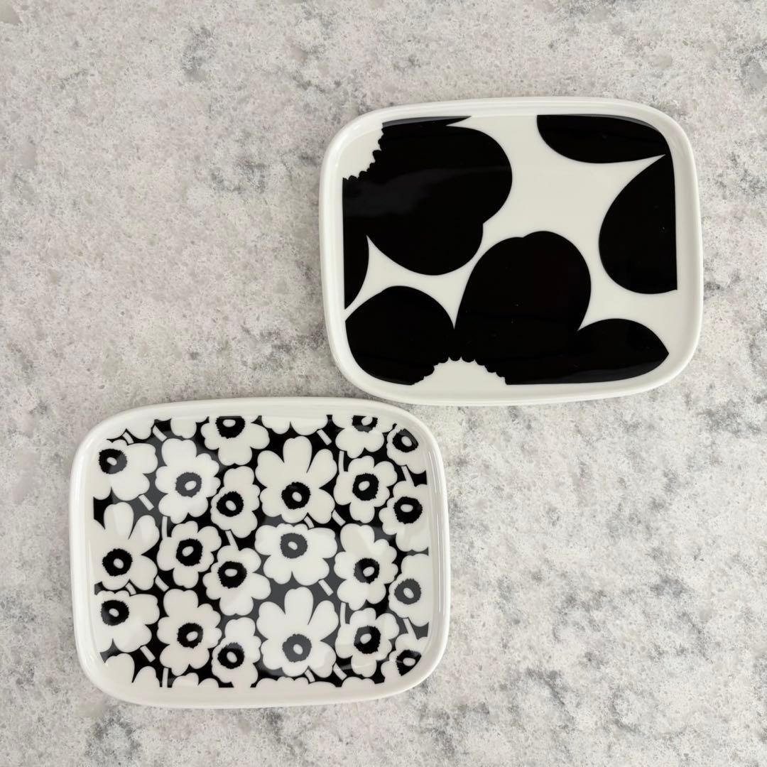 マリメッコ☆Unikko プレート 長方形 2枚セット